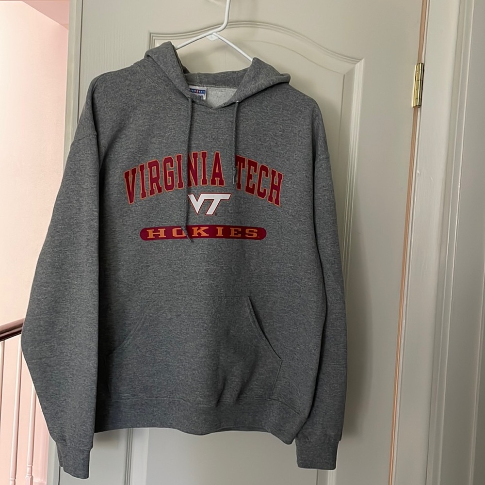 VT Virginia Tech gray sweatshirt hoodie M
